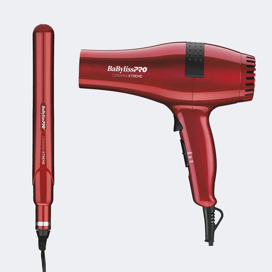 BaByliss Pro Ceramic Xtreme Dryer & 1" Straightening Iron Set