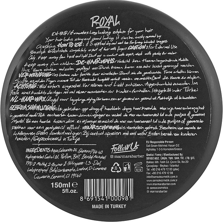 Marmara Barber Aqua Wax Royal 5 oz - Multipack