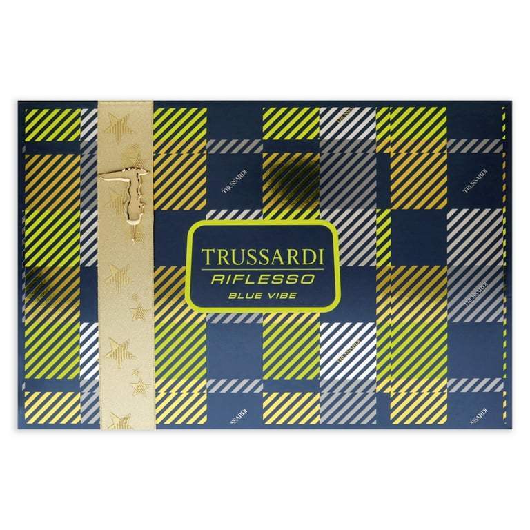 Riflesso Blue Vibe by Trussardi for Men - 2 Pc Gift Set 3.4 oz EDT Spray, 1oz EDT Spray
