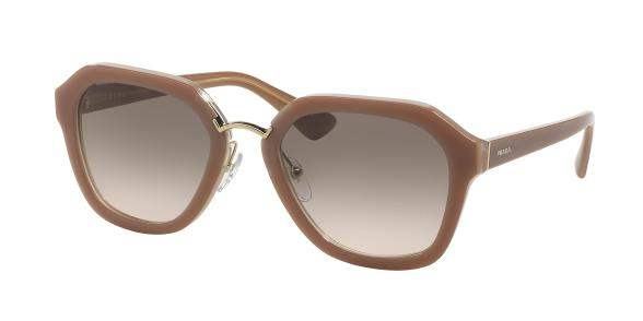 Prada SPR 25R UEC-4K0 - Opal Powder-Pink-Opal Powder-Pink Gradient Grey by Prada for Women - 55-21-140 mm Sunglasses