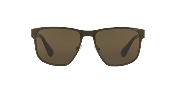 Prada SPR 55S UF4-4J1 - Green-Brown by Prada for Men - 55-17-140 mm Sunglasses