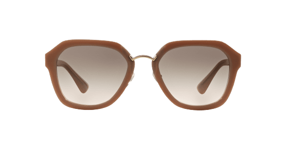 Prada SPR 25R UEC-4K0 - Opal Powder-Pink-Opal Powder-Pink Gradient Grey by Prada for Women - 55-21-140 mm Sunglasses