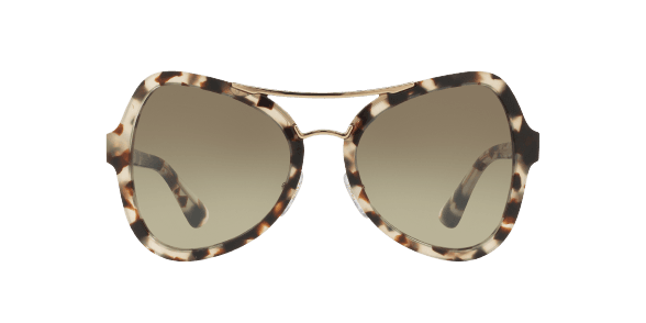 Prada SPR 18S UAO-4K1 - Spotted Opal Brown-Green Gradient by Prada for Women - 55-20-135 mm Sunglasses