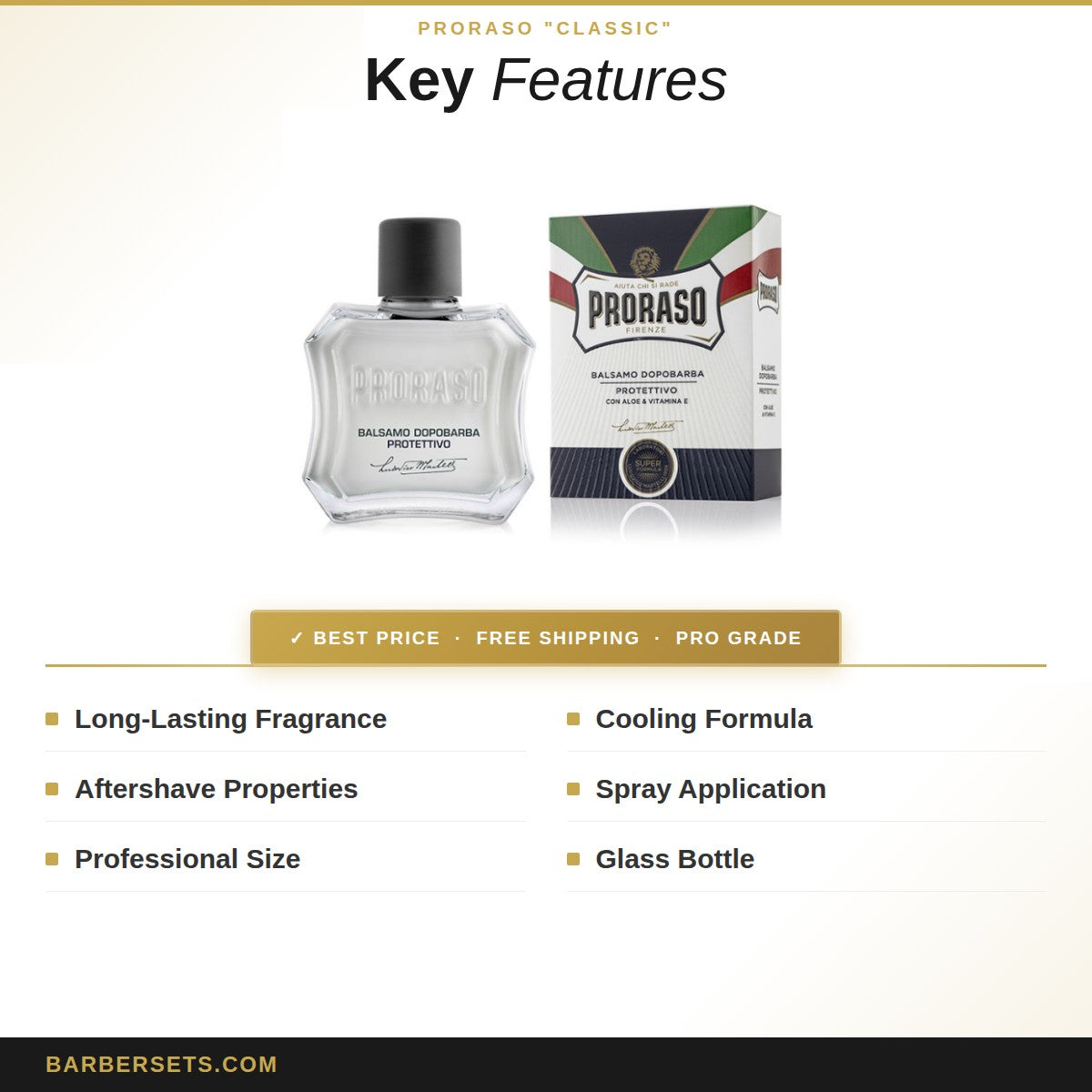PRORASO "CLASSIC" Proraso Aftershave Balm Blue 100ml