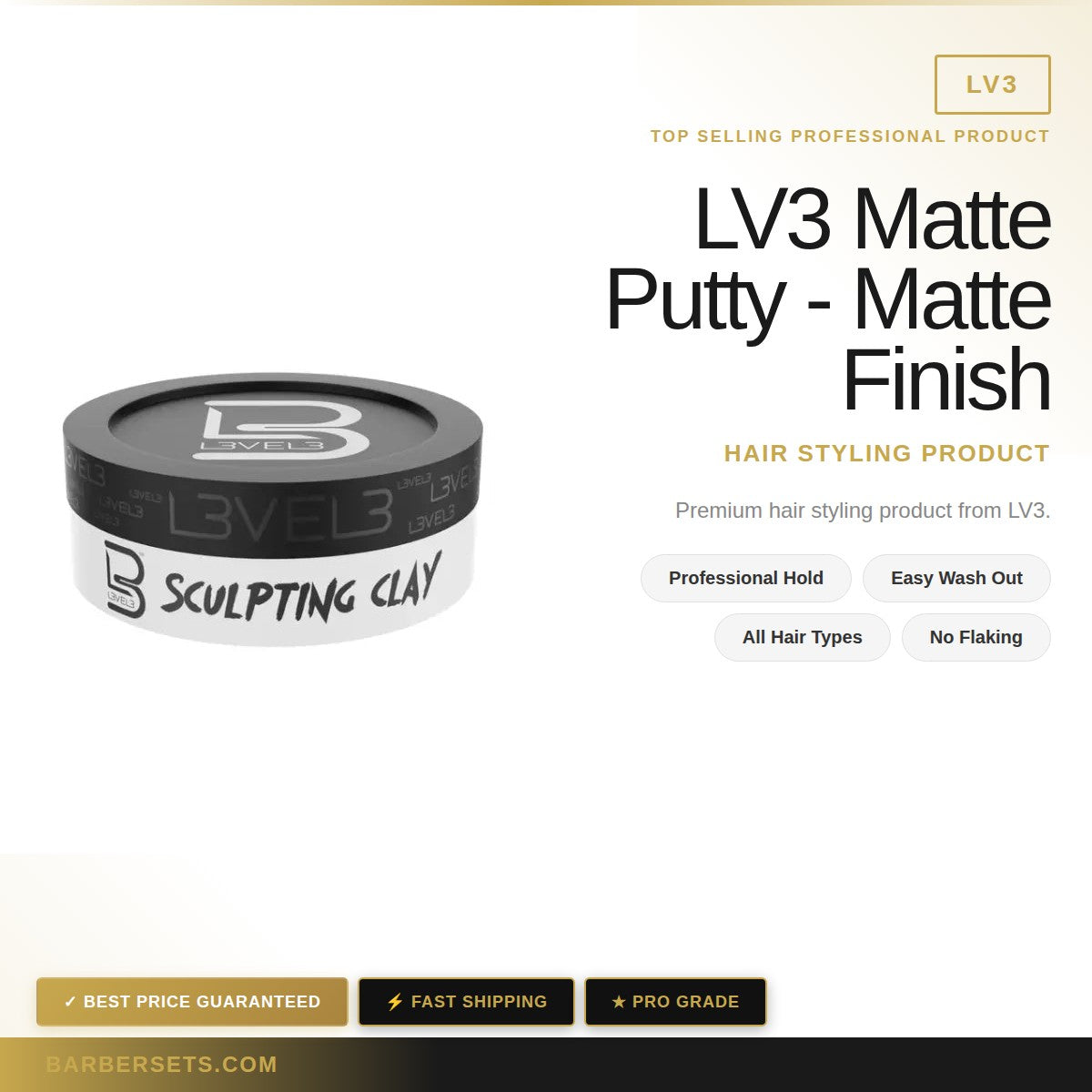LV3 Matte Putty - Matte Finish 150ml