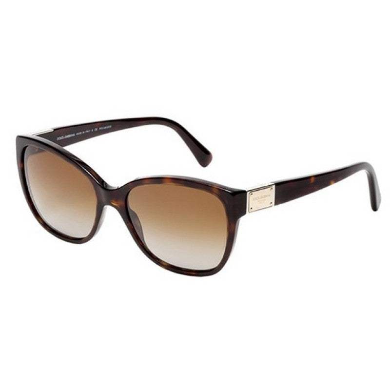 Dolce and Gabbana DG 4195 502-T5 - Havana-Brown Gradient Polarized by Dolce and Gabbana for Women - 56-17-140 mm Sunglasses