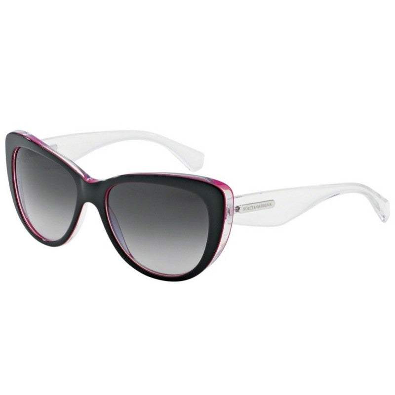 Dolce and Gabbana DG 4221 2794-8G - Black-Peral Fuxia-Crystal-Grey Gradient by Dolce and Gabbana for Women - 55-17-140 mm Sunglasses