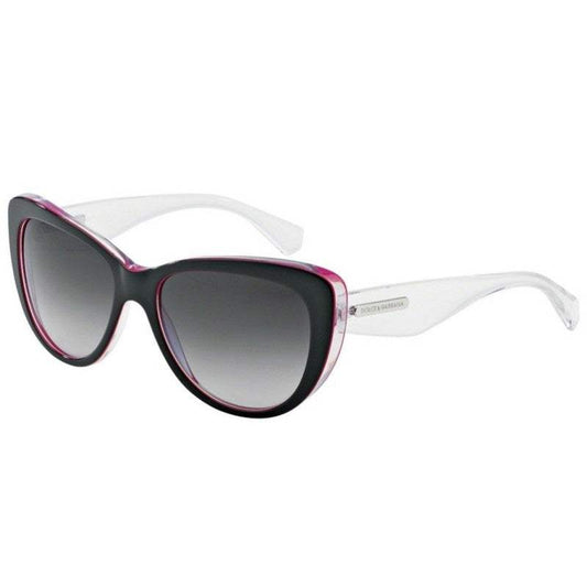 Dolce and Gabbana DG 4221 2794-8G - Black-Peral Fuxia-Crystal-Grey Gradient by Dolce and Gabbana for Women - 55-17-140 mm Sunglasses