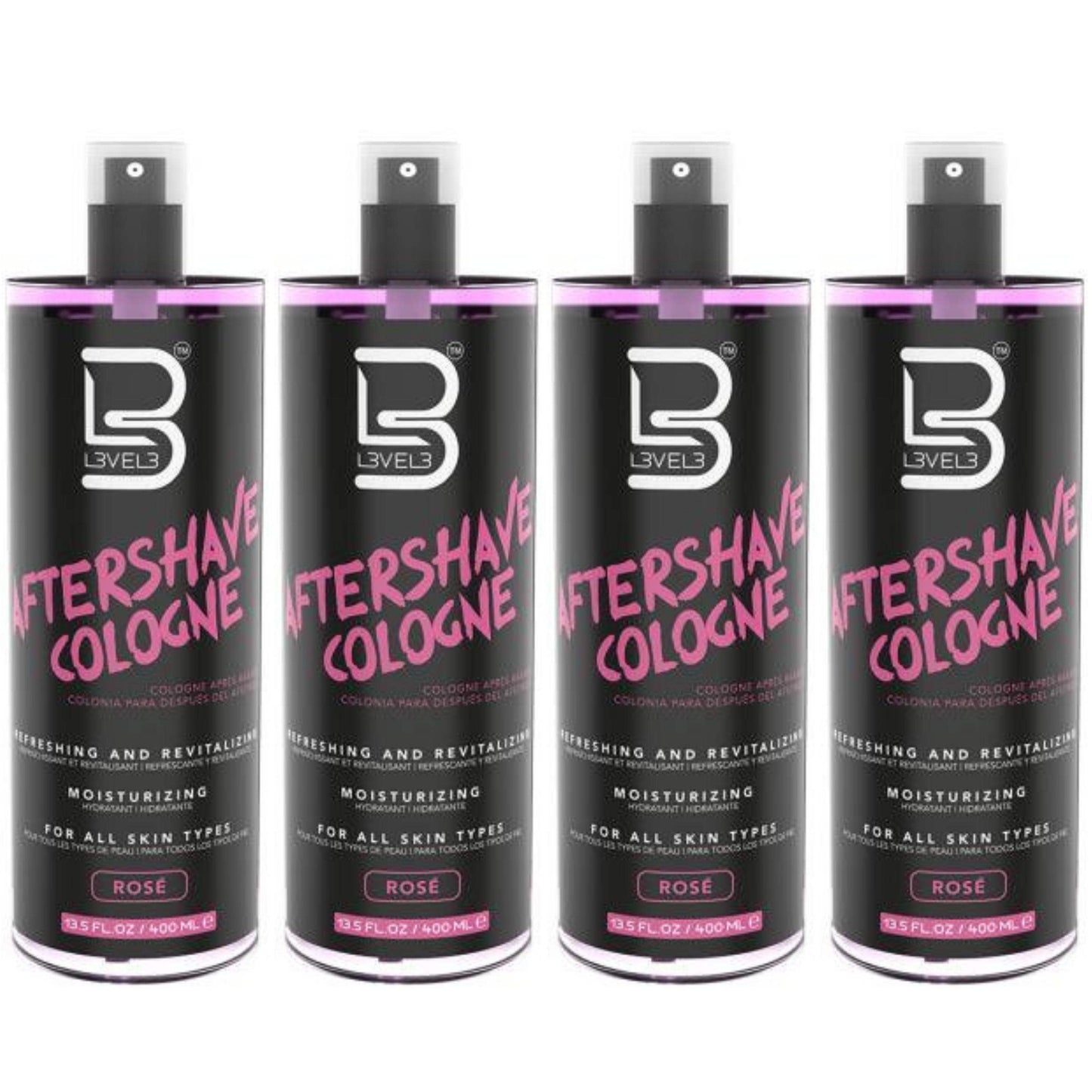 Level3 Lv3 - Aftershave Cologne Rose 13.5 Oz - BarberSets