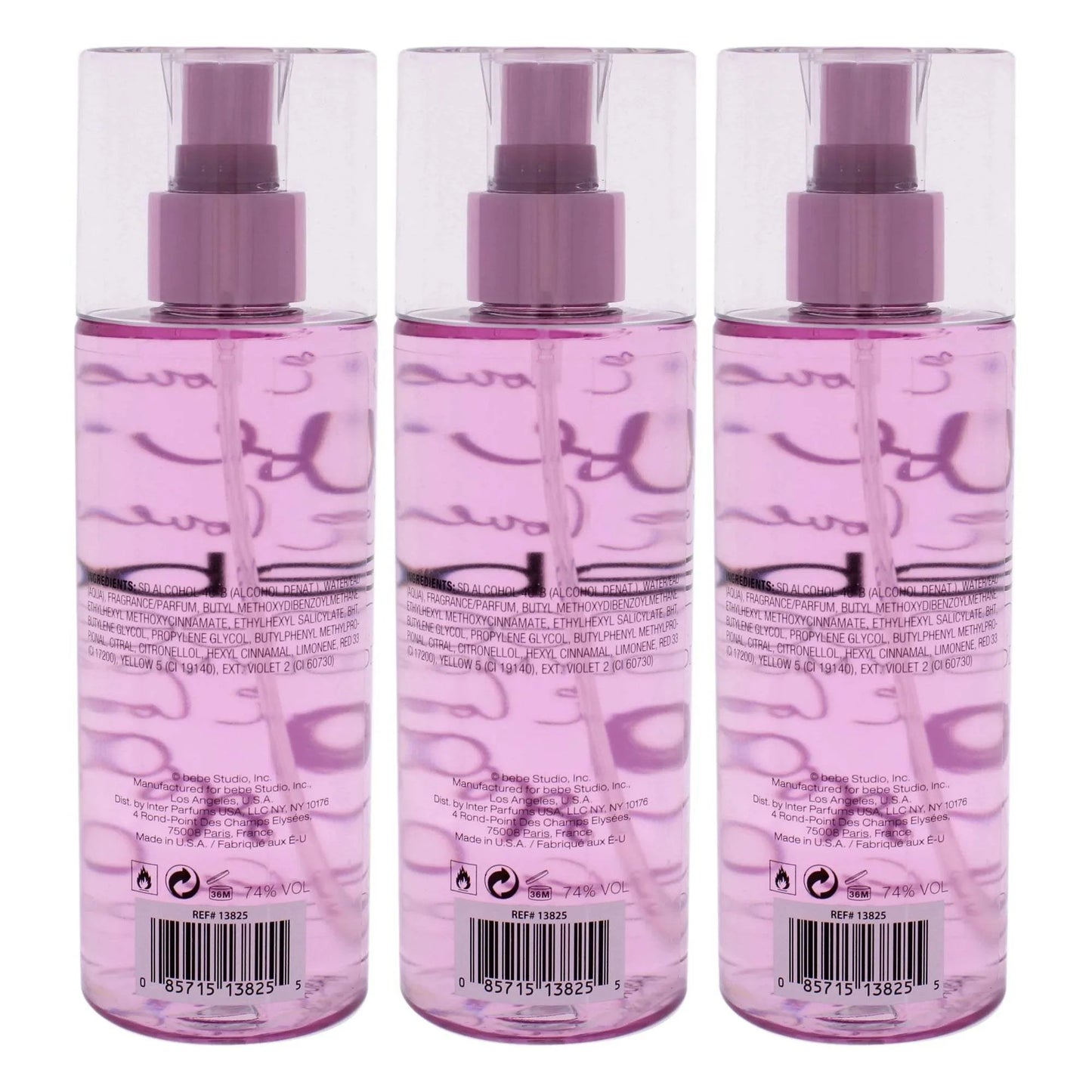 Bebe Sheer by Bebe for Women - 8.4 oz Body Mist - Pack of 3