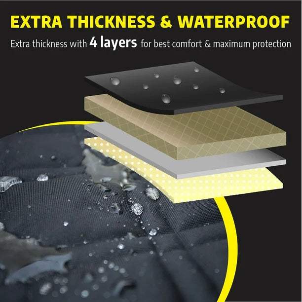 Bench Seat Protector for Pets - Standard Black by Meadowlark for Unisex - 3.3 lb Car Seat Cover