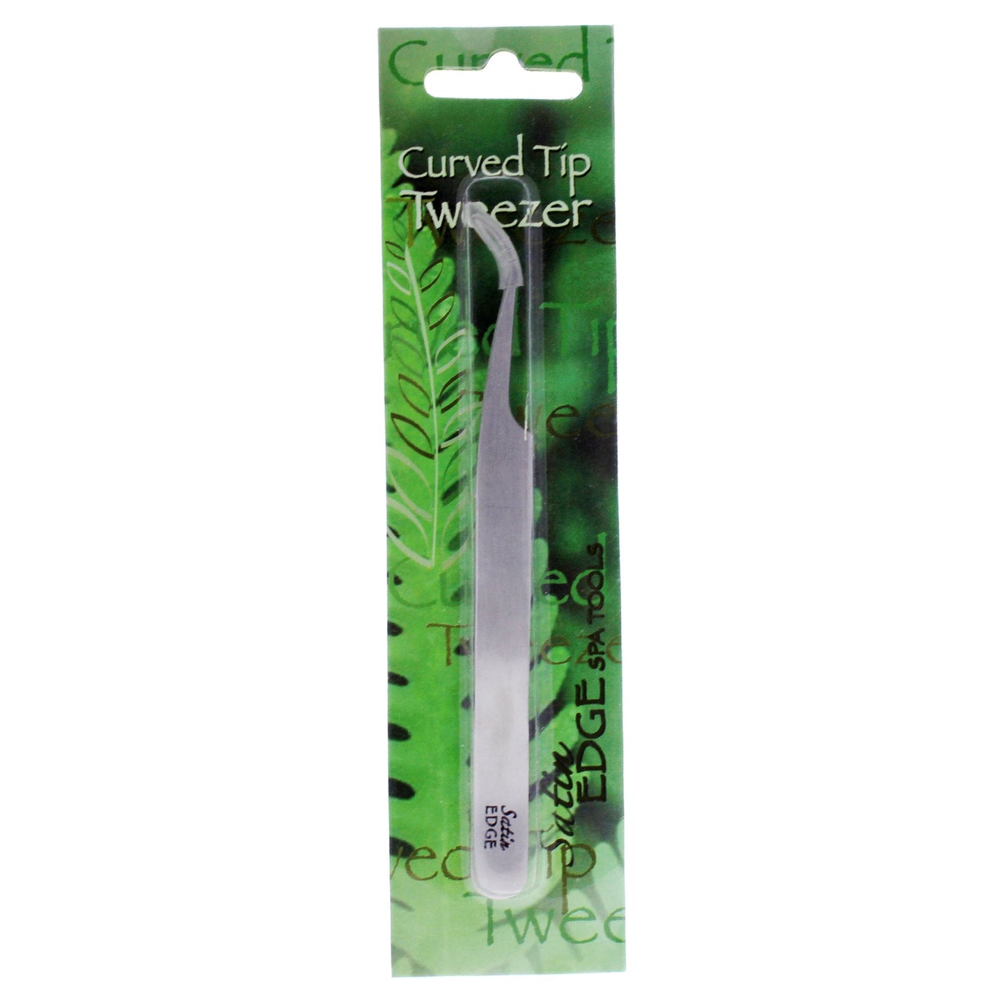 Curved Tip Tweezers by Satin Edge for Unisex - 1 Pc Tweezer