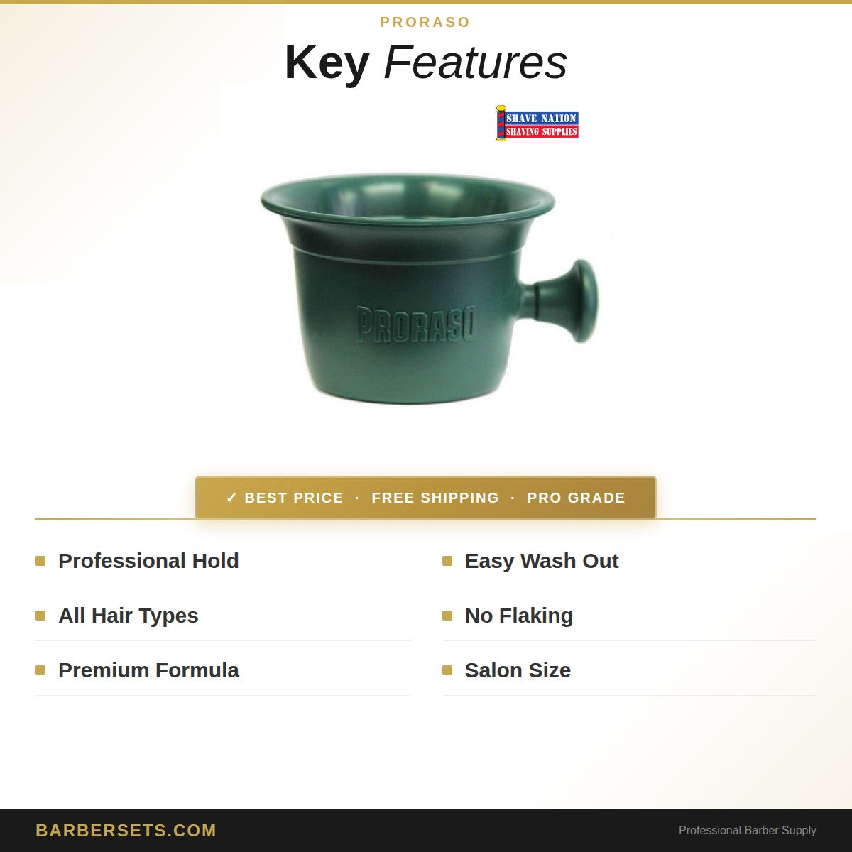 PRORASO Professional Shave Mug