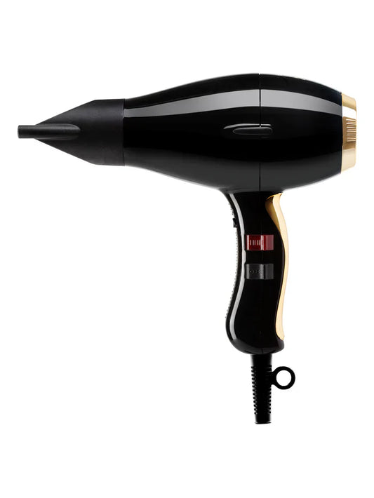 Elchim 3900 Healthy Ionic Hair Dryer - Black & Gold
