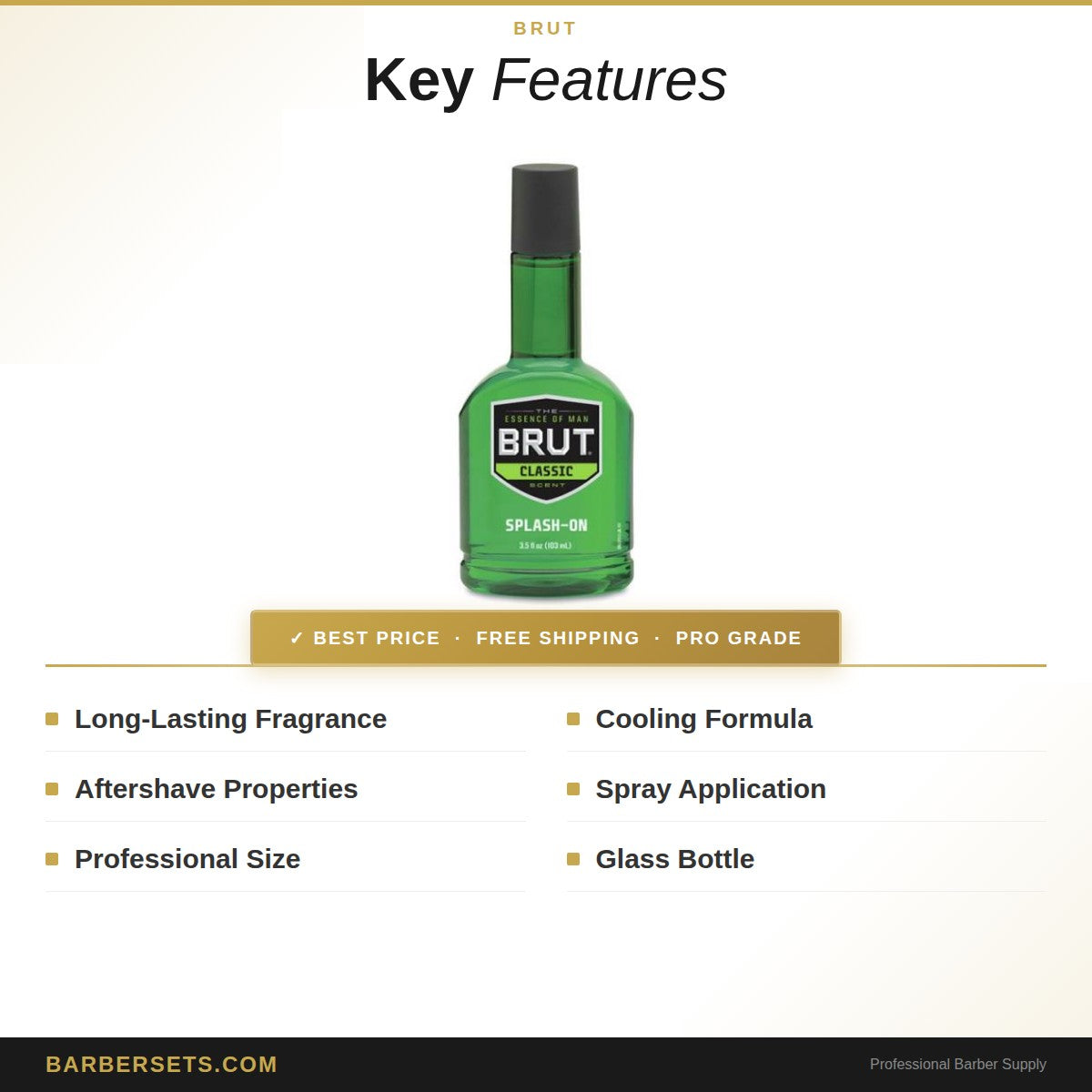 Brut 3.5 Oz Splash On