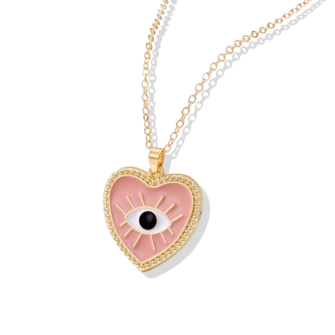 All Seeing Eye Necklace - Pink