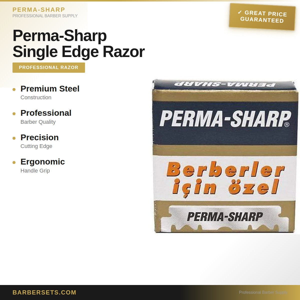 Perma-Sharp Single Edge Razor Blade 100pcs
