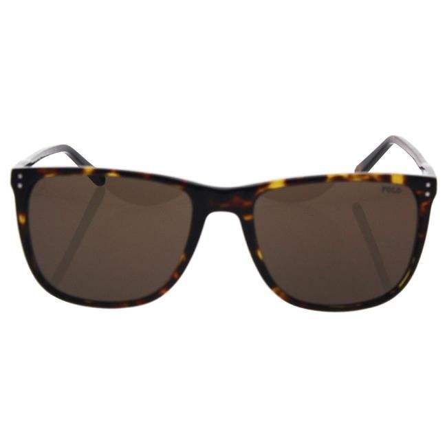 Polo Ralph Lauren PH 4102 5003-73 - Dark Havana-Brown by Ralph Lauren for Men - 55-18-145 mm Sunglasses