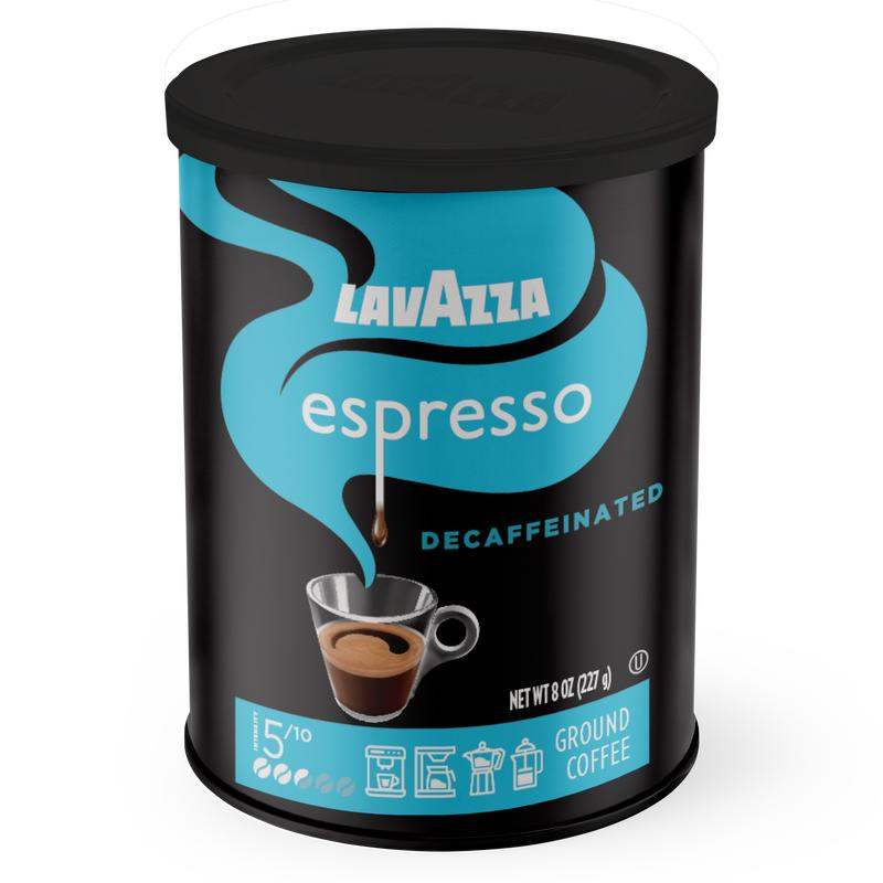 Espresso Decaffeinato Medium Roast Ground Coffee by Lavazza for Unisex - 8 oz Coffee