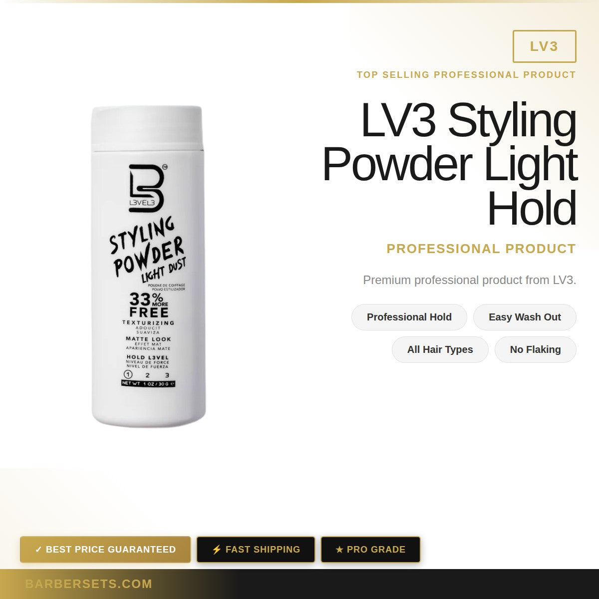 LV3 Styling Powder Light Hold 30gr