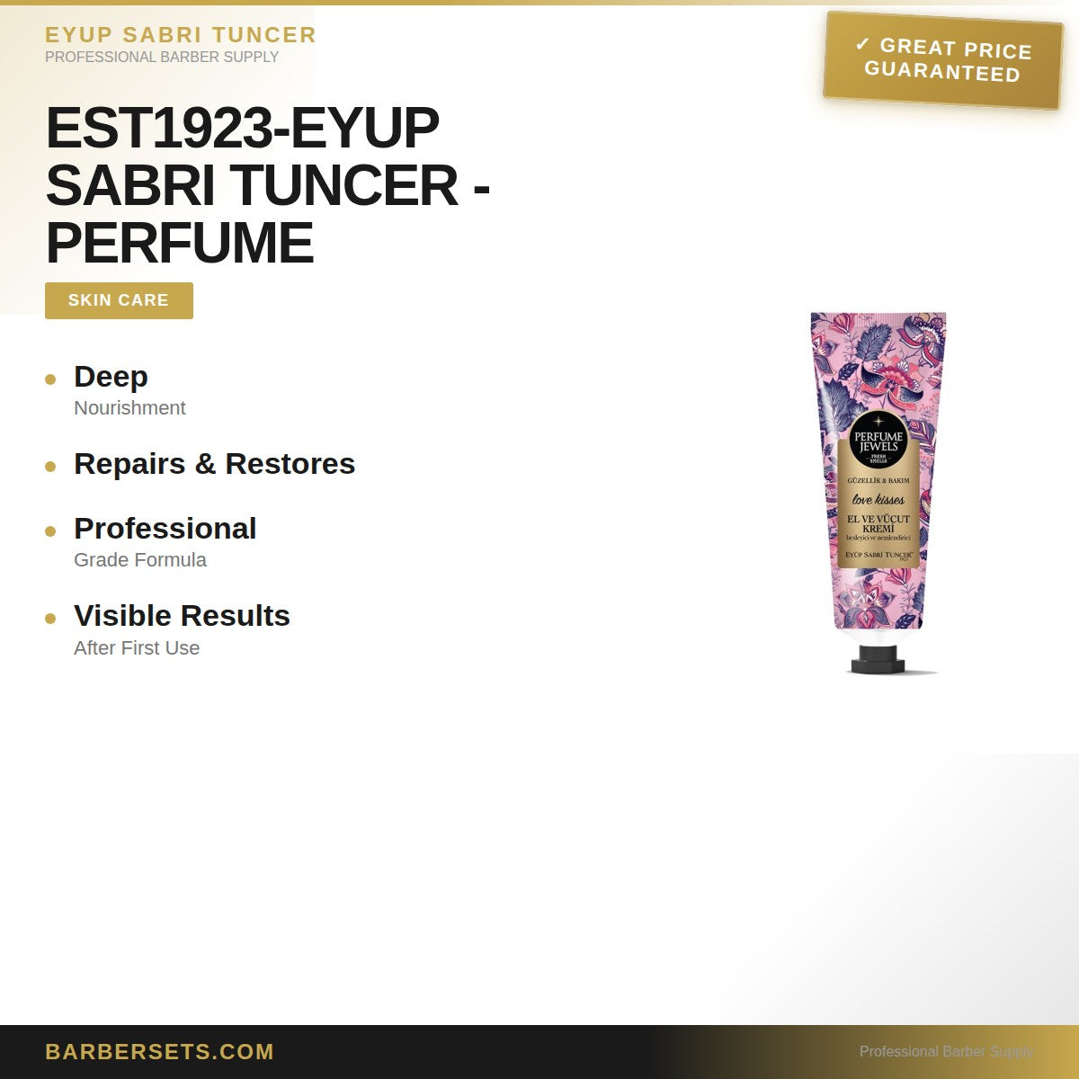 EYUP SABRI TUNCER EST1923-EYUP SABRI TUNCER -PERFUME JEWELS  HAND and BODY CREAM 50 ML - LOVE KISSES PERFUME JEWELS  HAND and BODY CREAM 50 ML - LOVE KISSES