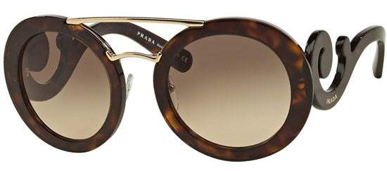 Prada SPR 13S 2AU-3D0 - Havana-Light Brown Gradient Light Grey by Prada for Women - 54-25-135 mm Sunglasses