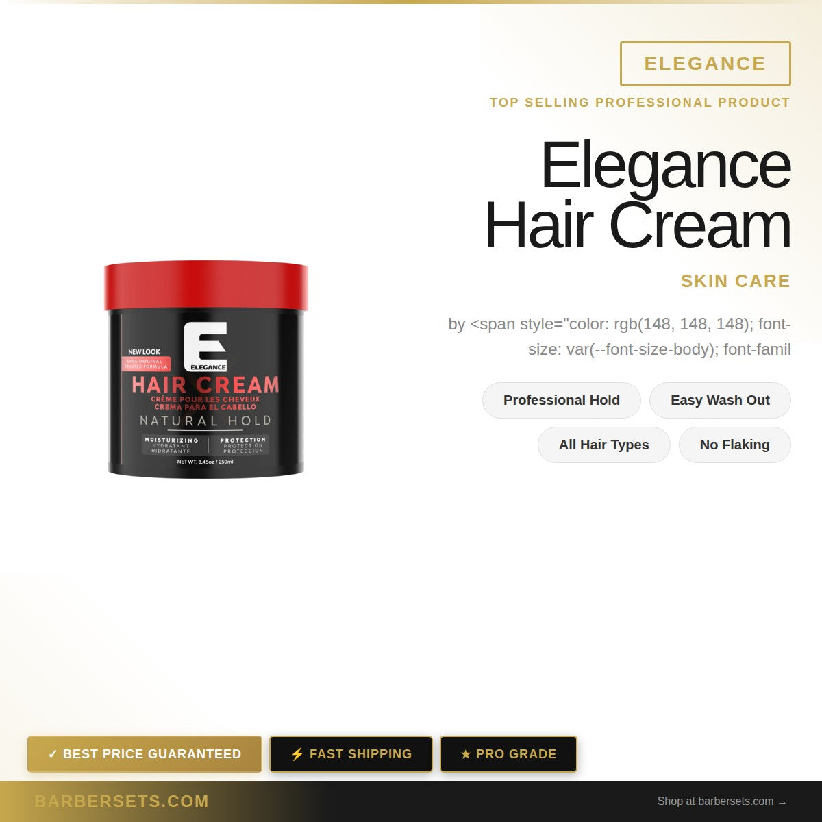 Elegance Hair Cream 250ml
