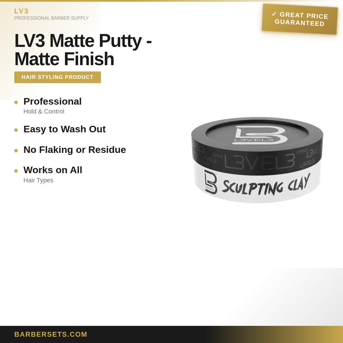 LV3 Matte Putty - Matte Finish 150ml