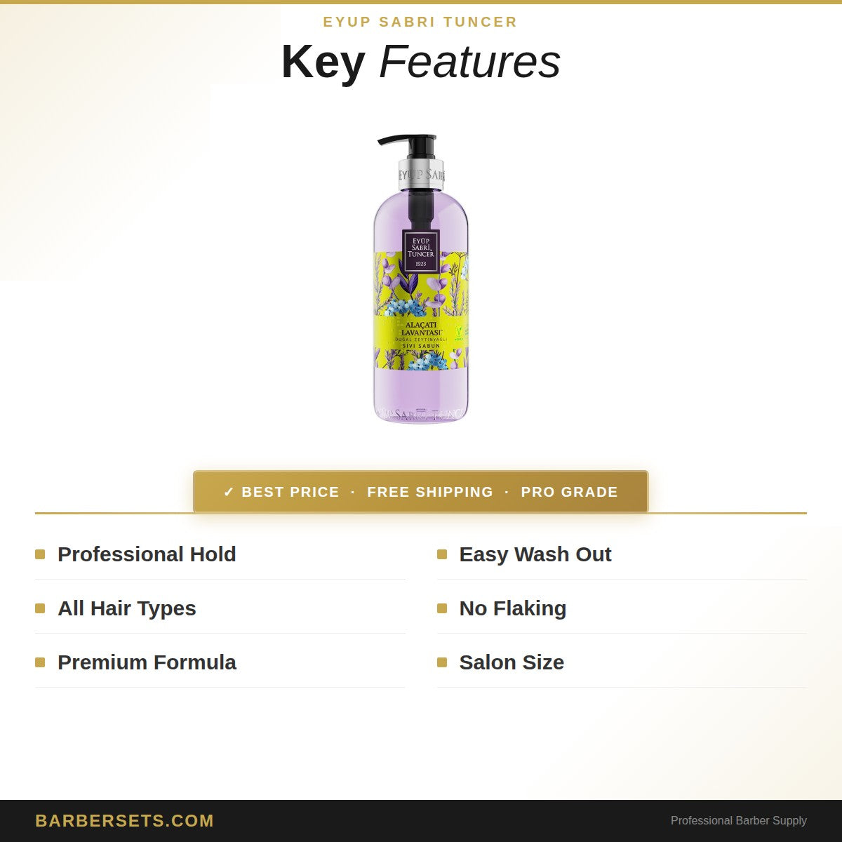 EYUP SABRI TUNCER EST1923-EYUP SABRI TUNCER LIQUID SOAP NATURAL OLIVE OIL ALAÇATI LAVENDER 500 ML  LIQUID SOAP NATURAL OLIVE OIL JAPANESE CHERRY 500 ML