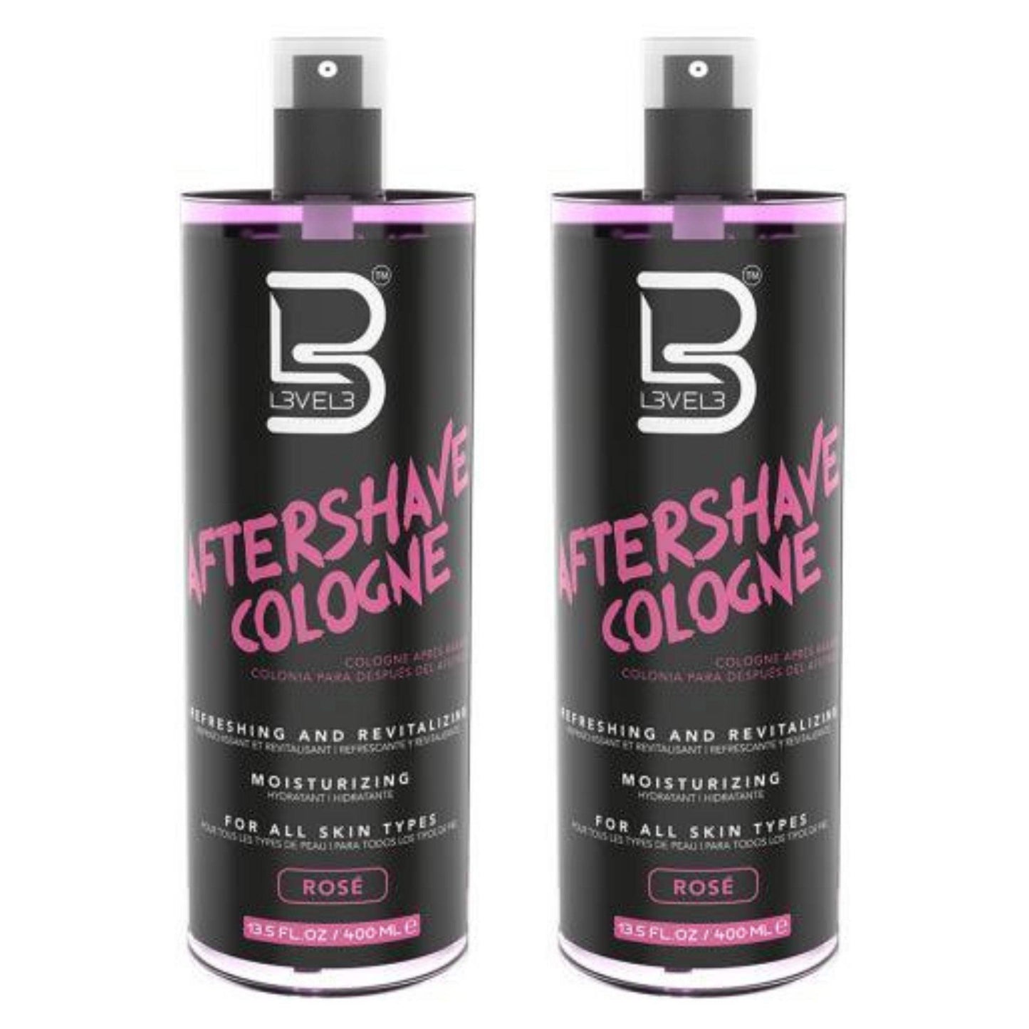 Level3 Lv3 - Aftershave Cologne Rose 13.5 Oz - BarberSets