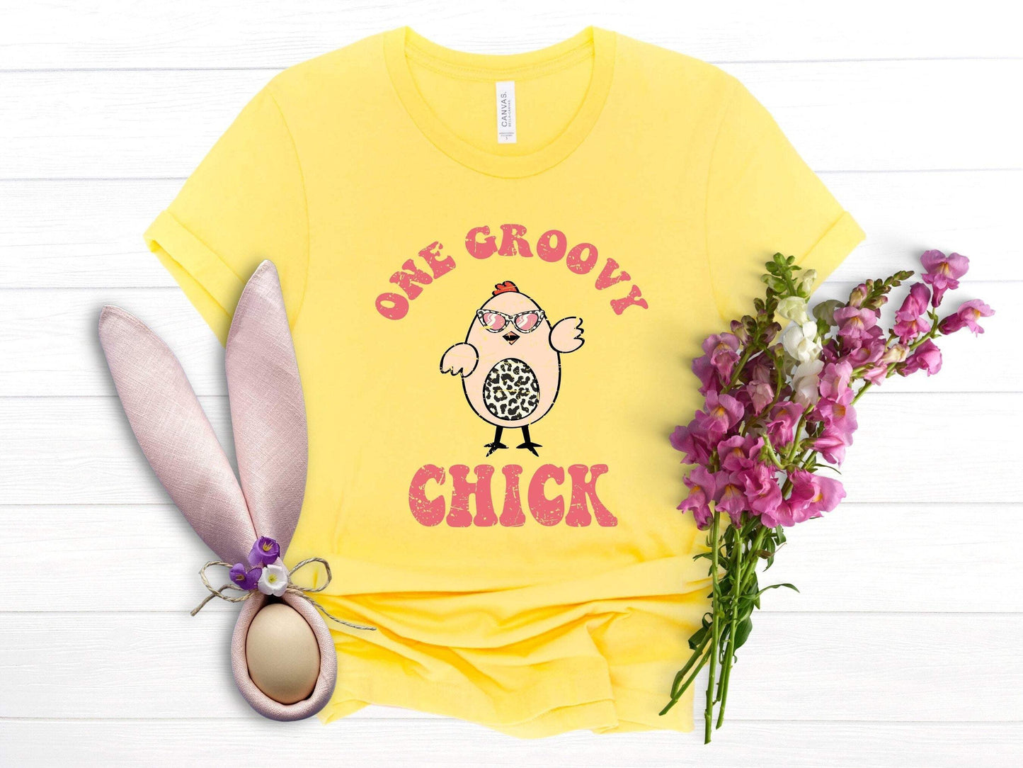 One Groovy Chick shirt 100% Cotton T-shirt High Quality