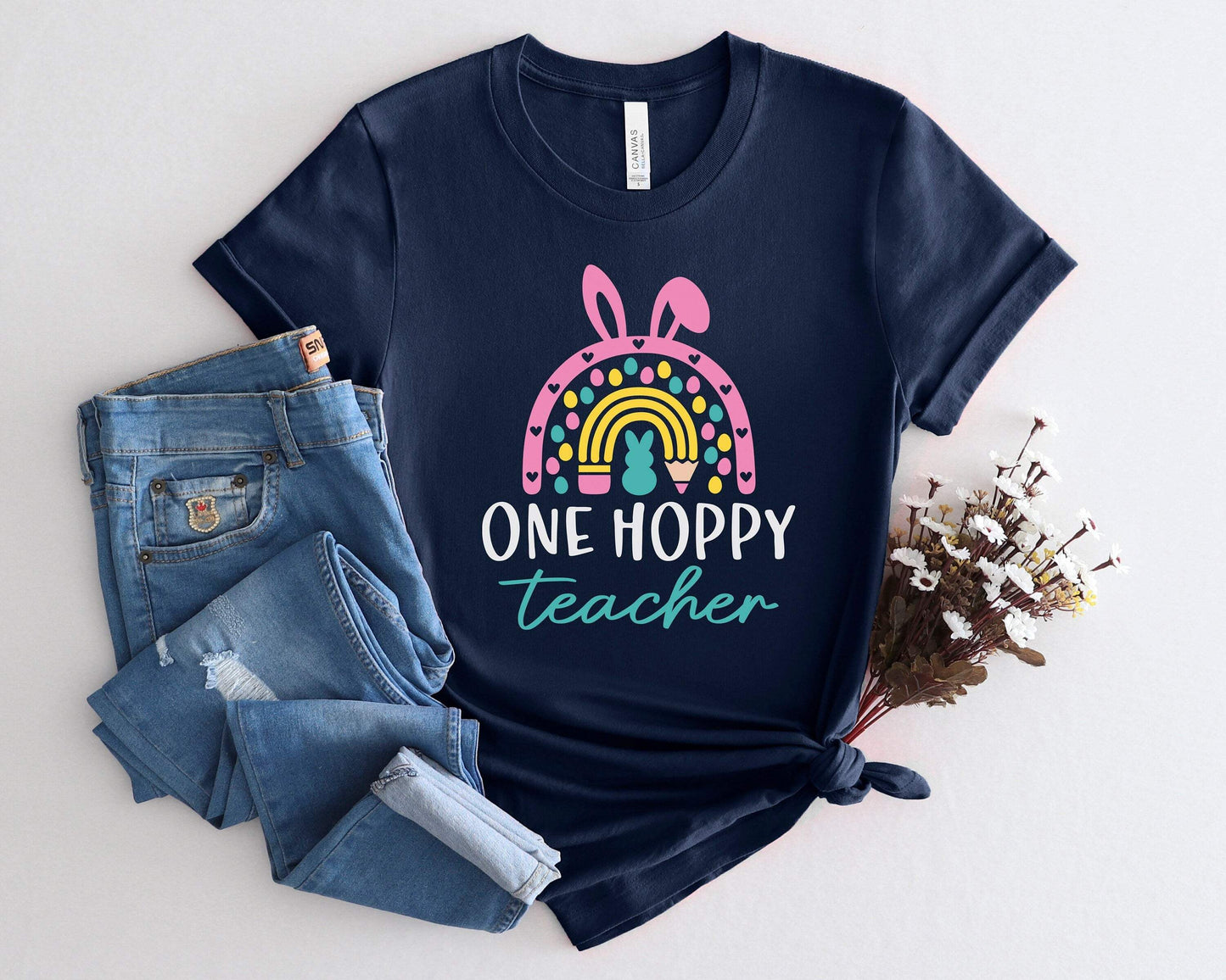 One Hoppy Teacher shirt 100% Cotton T-shirt High Quality