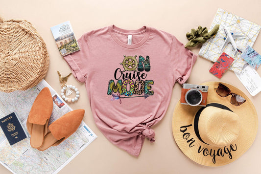 On Cruise Mode shirt 100% Cotton T-shirt High Quality