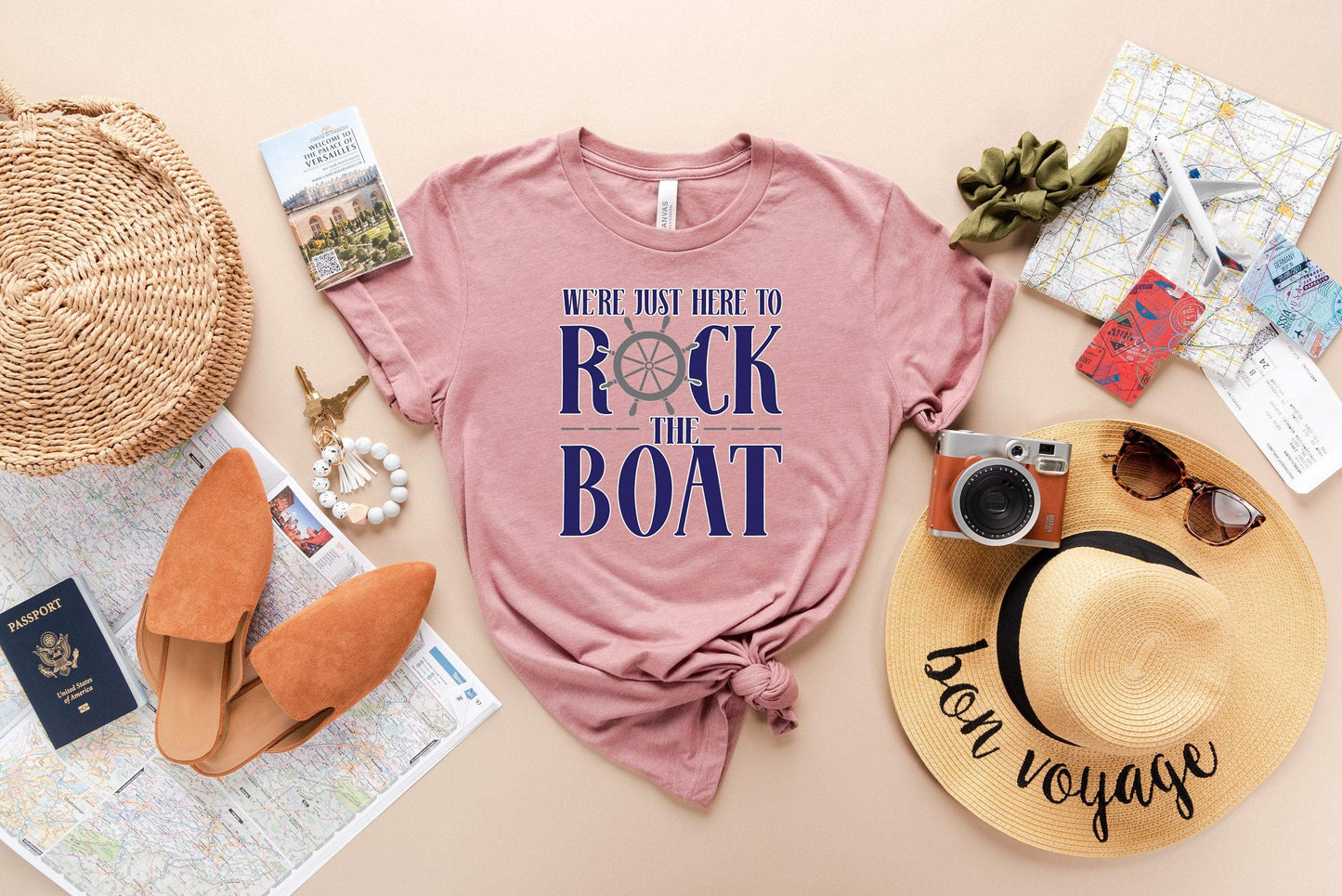 We're Just Here To Rock The Boat shirt 100% Cotton T-shirt High Quality