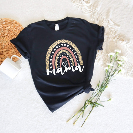 Mama Rainbow shirt 100% Cotton T-shirt High Quality