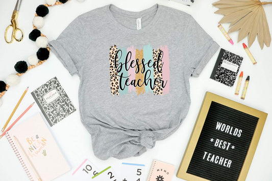 Blessed Teacher shirt 100% Cotton T-shirt High Quality