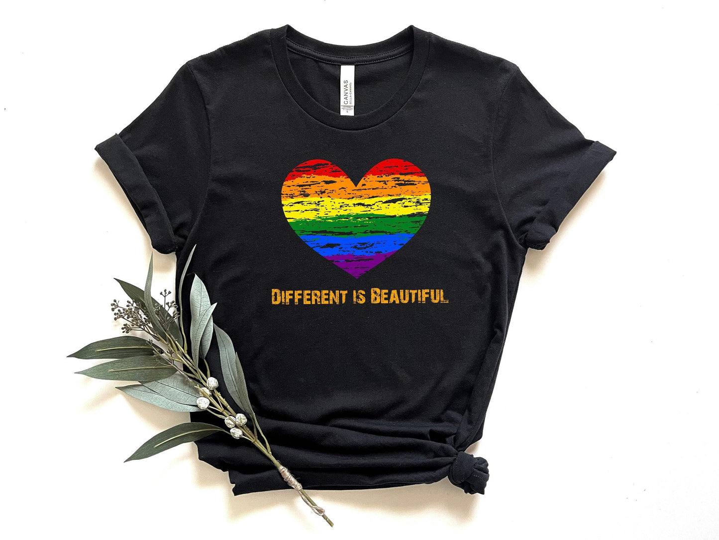 Different Is Beautiful shirt 100% Cotton T-shirt High Quality