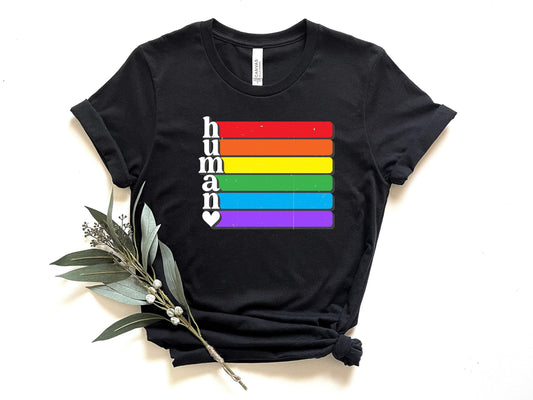 Pride Human shirt 100% Cotton T-shirt High Quality
