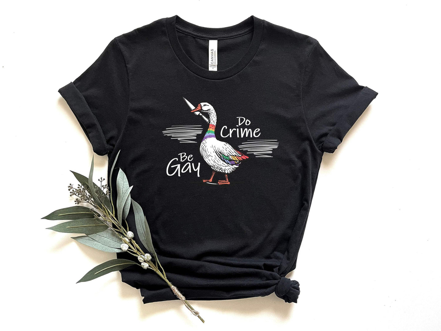 Be Gay Do Crime shirt 100% Cotton T-shirt High Quality