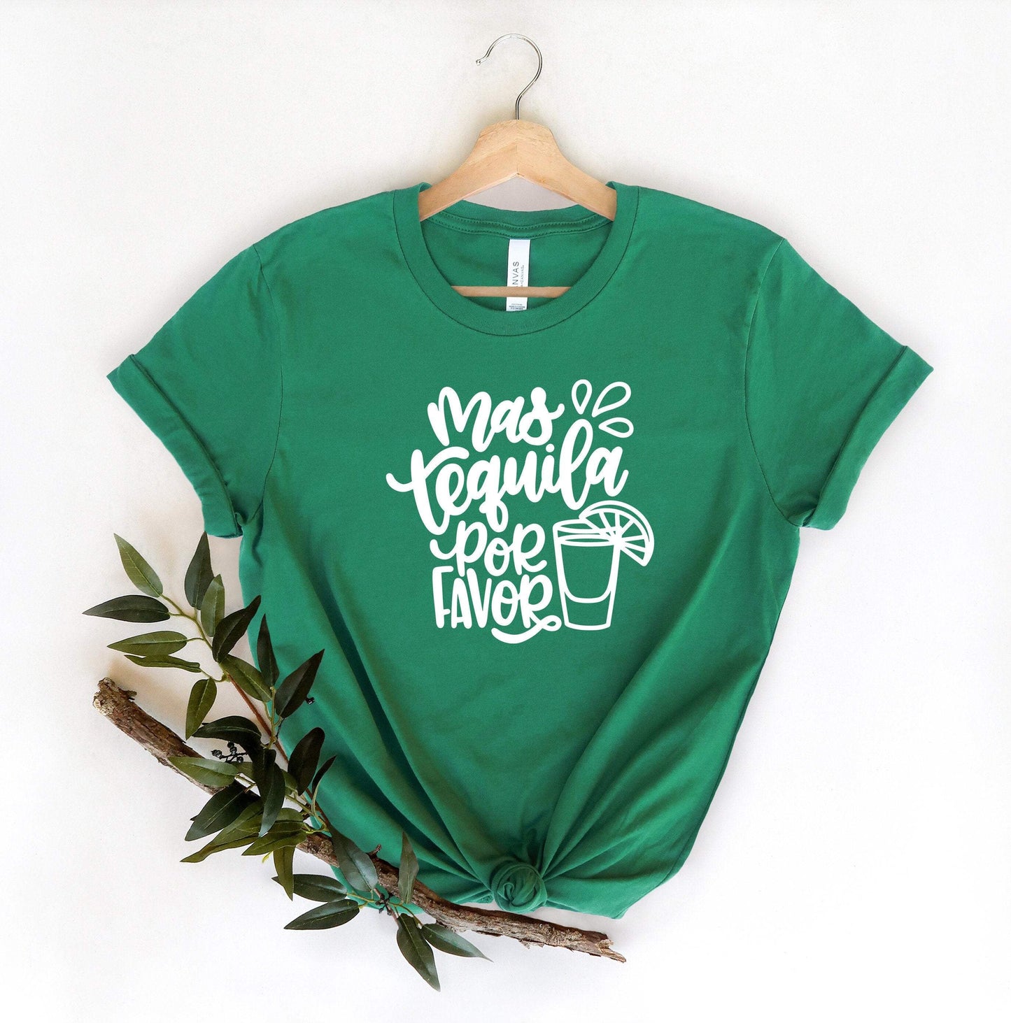 Mas Tequila Por Favor shirt 100% Cotton T-shirt High Quality