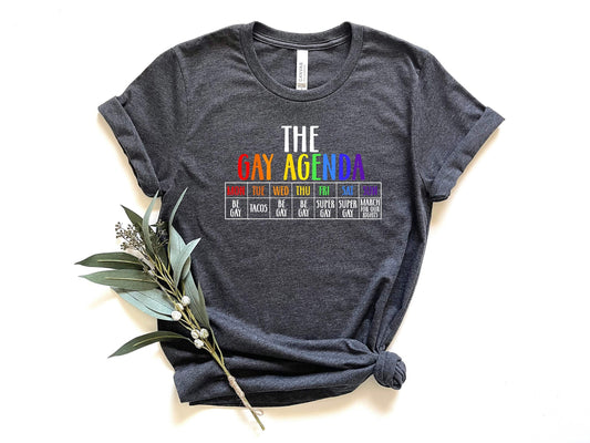 The Gay Agenda shirt 100% Cotton T-shirt High Quality
