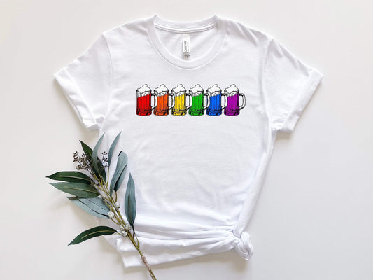 Pride Drinking shirt 100% Cotton T-shirt High Quality