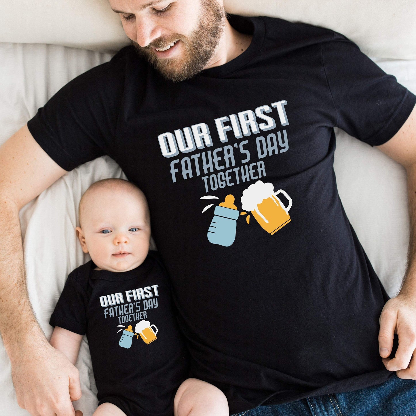Our First Father's Day shirt 100% Cotton T-shirt High Quality