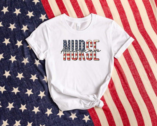 American Nurse shirt 100% Cotton T-shirt High Quality