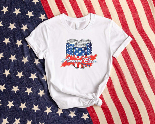 American Beer shirt 100% Cotton T-shirt High Quality