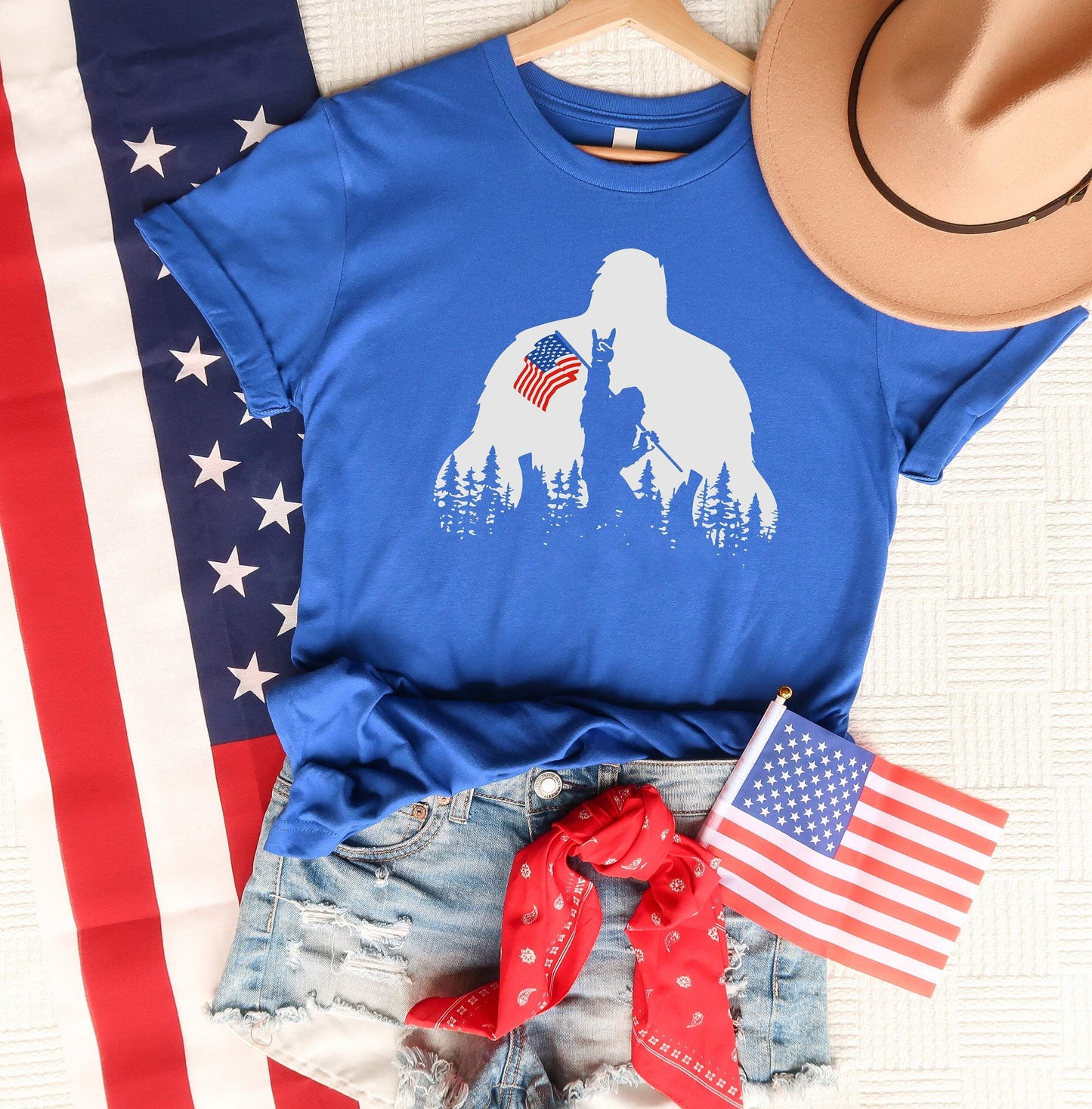 King Kong 4th Of July shirt 100% Cotton T-shirt High Quality