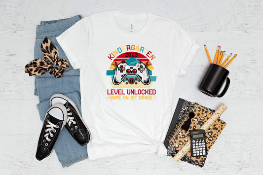 Kindergarten Level Unlocked shirt 100% Cotton T-shirt High Quality