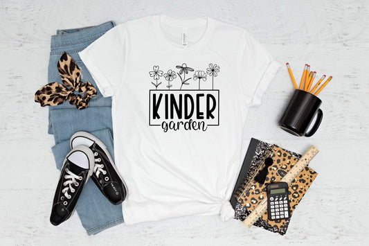 Kindergarten Flowers shirt 100% Cotton T-shirt High Quality