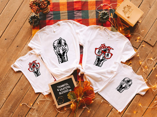 Turkey Family Matching shirt 100% Cotton T-shirt High Quality