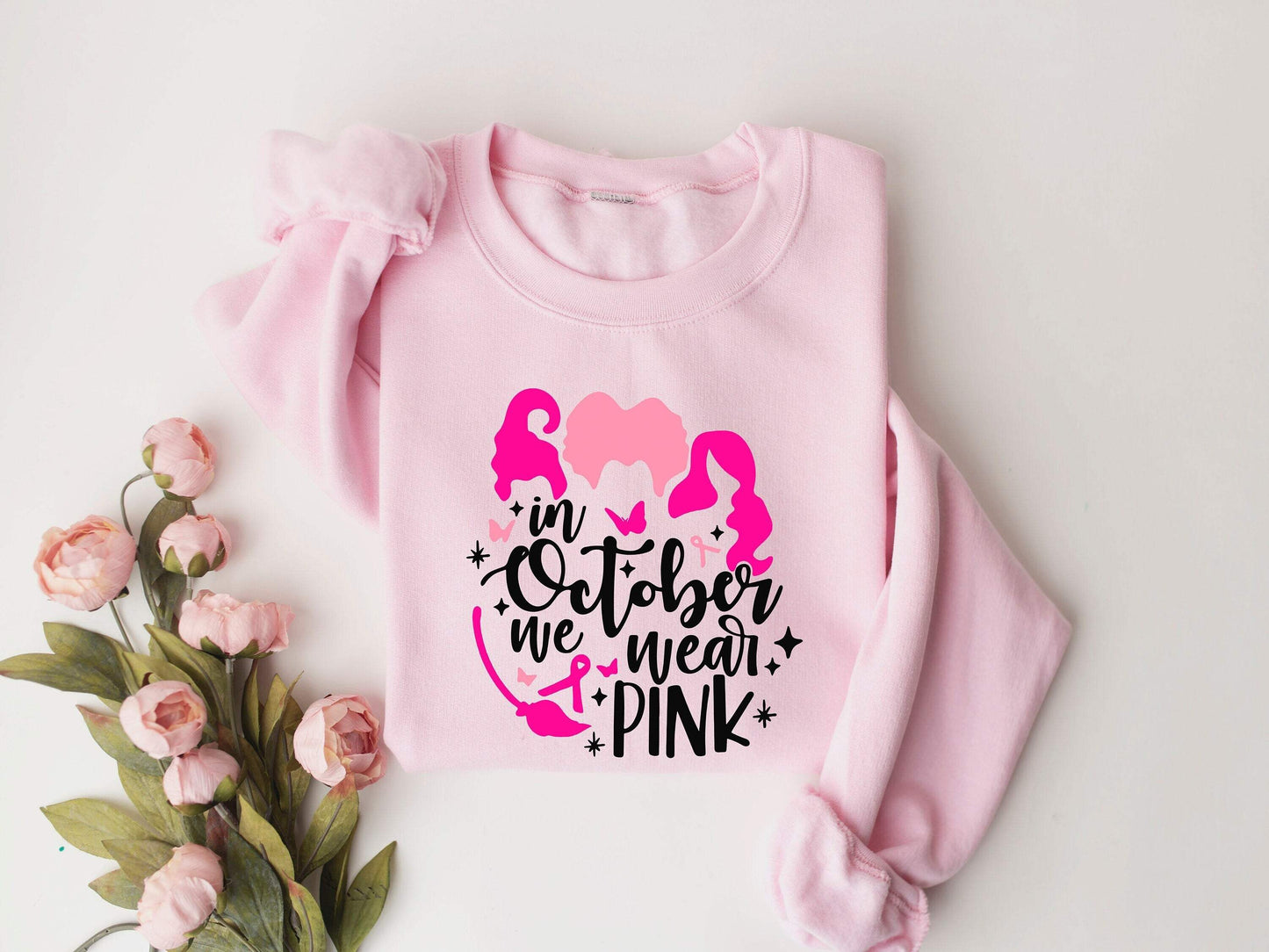 In October We Wear Pink shirt 100% Cotton T-shirt High Quality